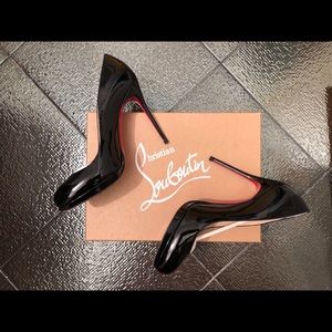 Christian Louboutin black patent heels